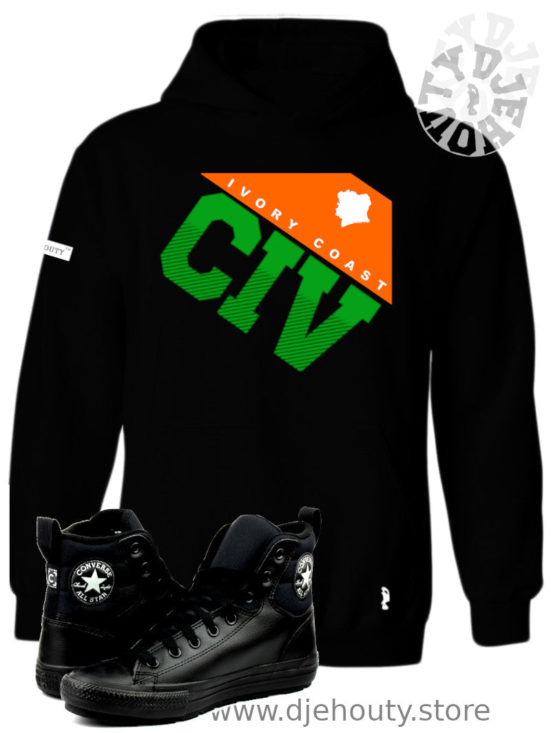 HOODIE CIV TRIANGLE ORANGE