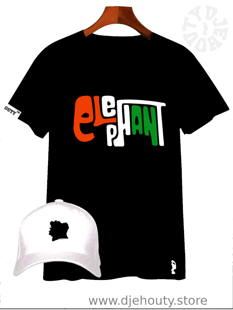 TSHIRT ELEPHANT TEXTE