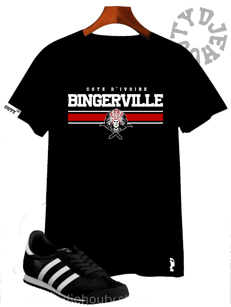 TSHIRT BINGERVILLE BANDE ROUGE