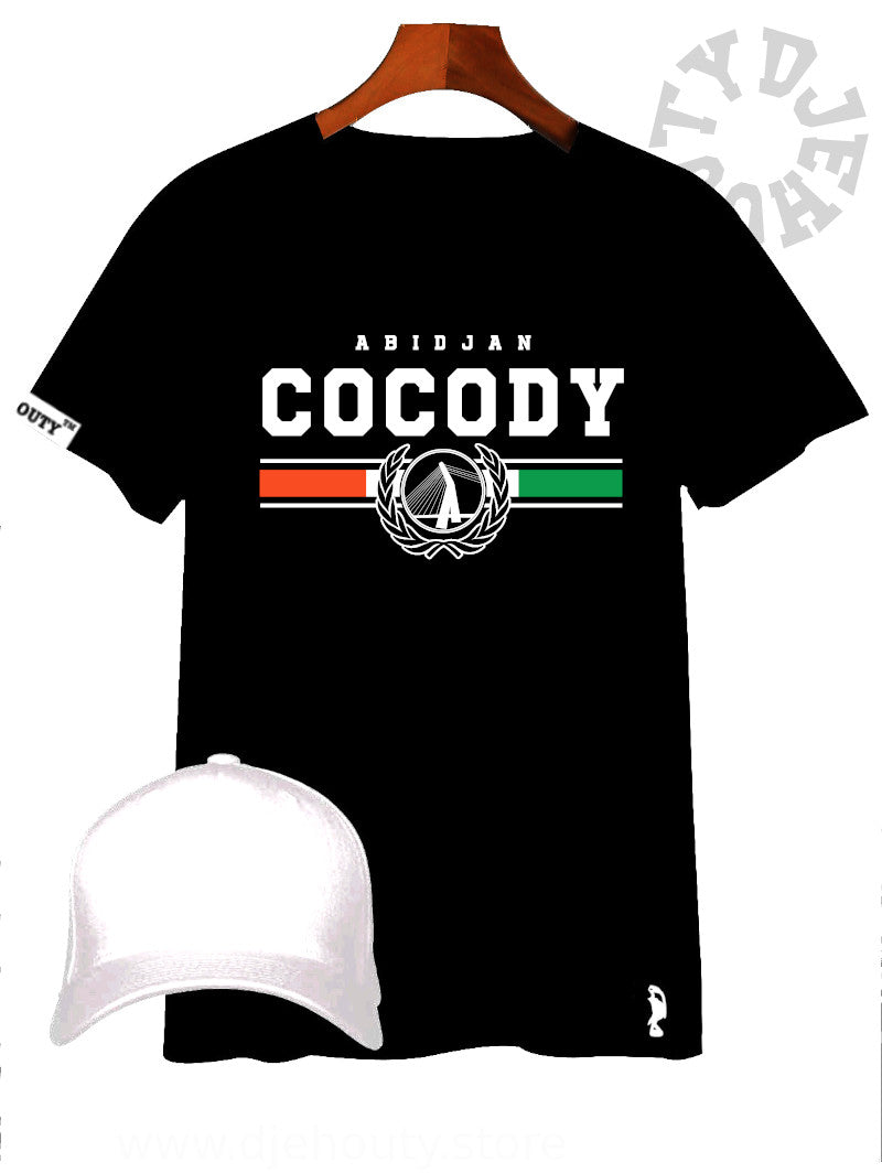 TSHIRT COCODY BANDE TRICOLORE