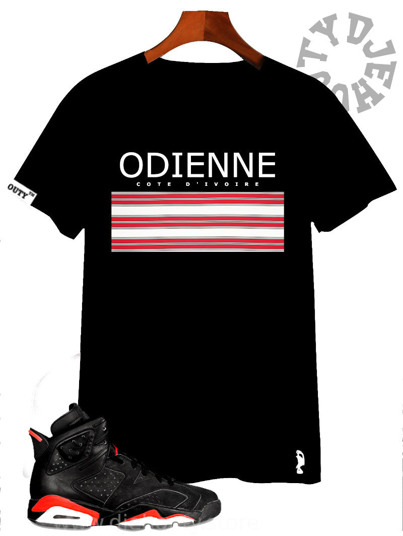 TSHIRT ODIENNE PAGNE DABALA ROUGE BLANC