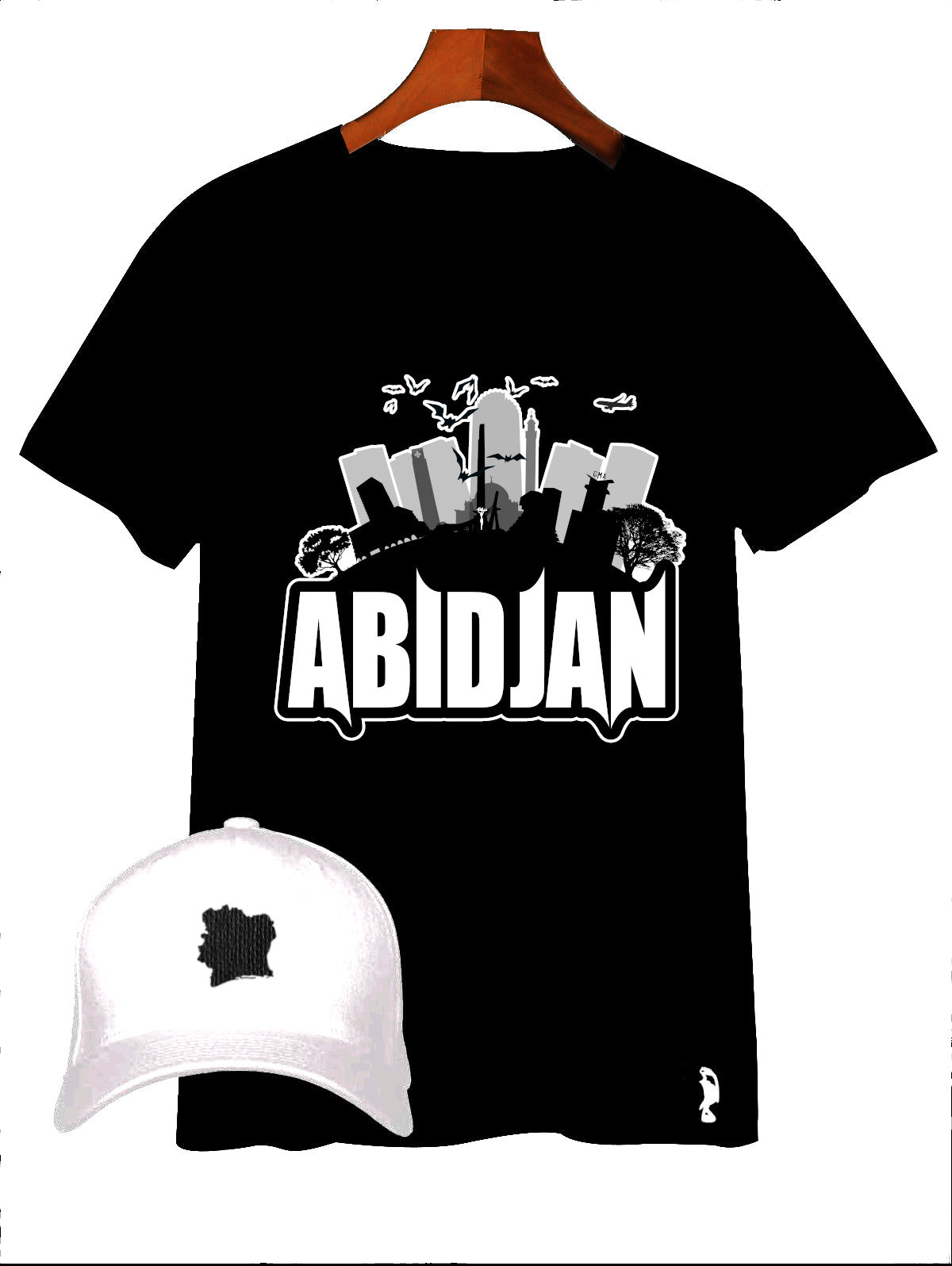T-SHIRT ABIDJAN IMMEUBLES DEMI CERCLE