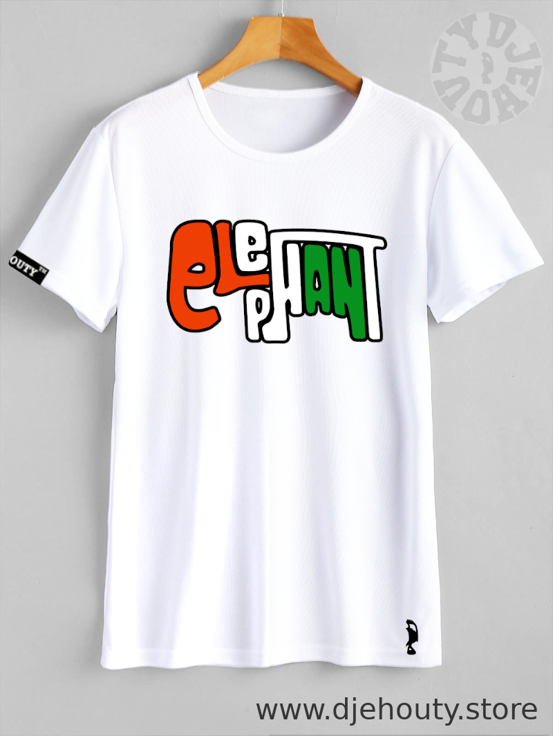 TSHIRT ELEPHANT TEXTE