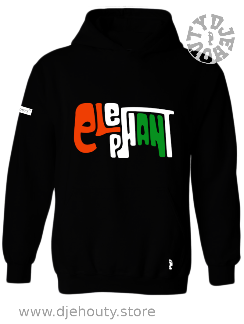 HOODIE ELEPHANT TEXTE