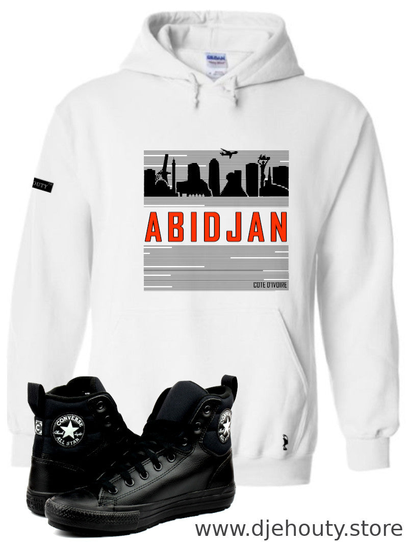 HOODIE ABIDJAN BUILDINGS LIGNES