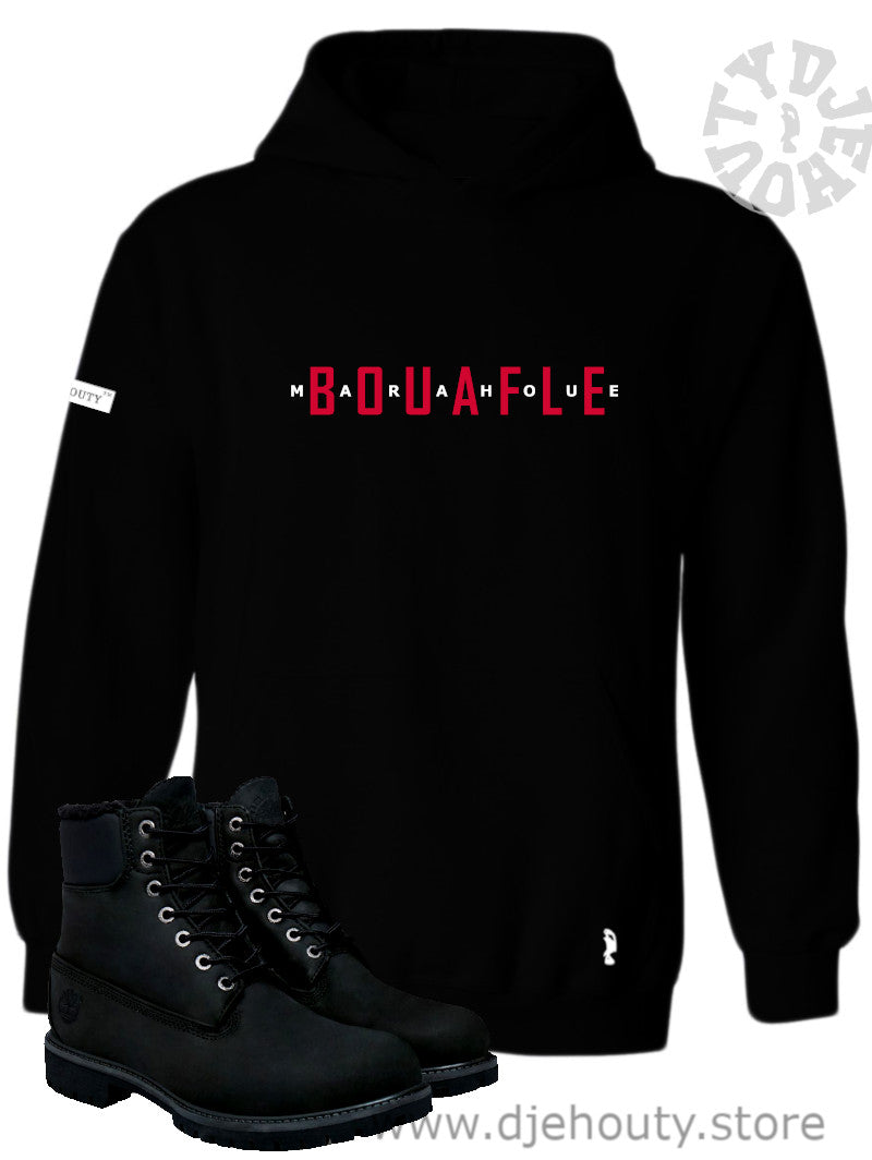 HOODIE BOUAFLE MARAHOUE ROUGE
