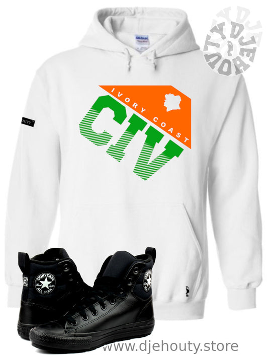 HOODIE CIV  TRIANGLE ORANGE