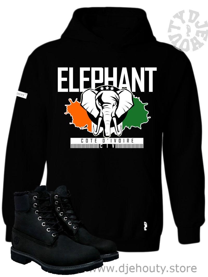 HOODIE ELEPHANT INK