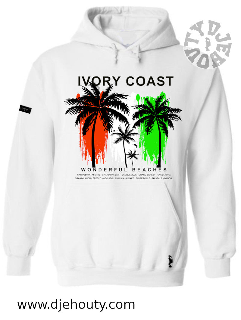 HOODIE IVORY COAST BEACHES