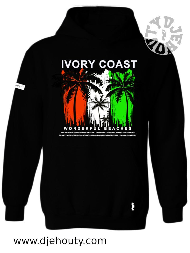 HOODIE IVORY COAST BEACHES