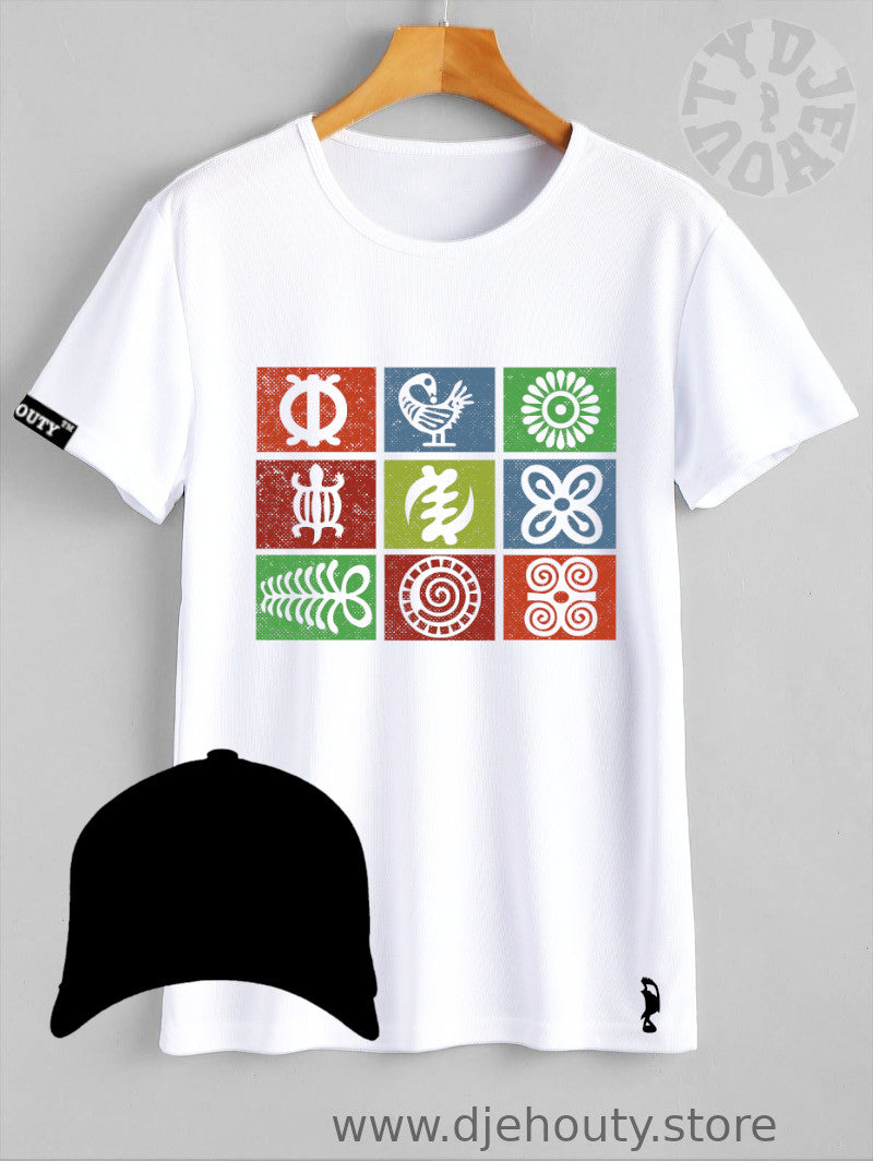 TSHIRT SYMBOLES AKANS ADINGRA