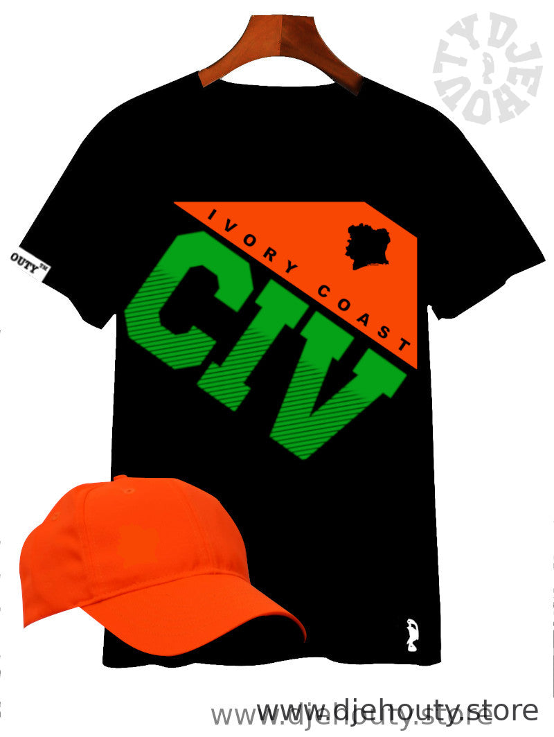 TSHIRT CIV  TRIANGLE ORANGE