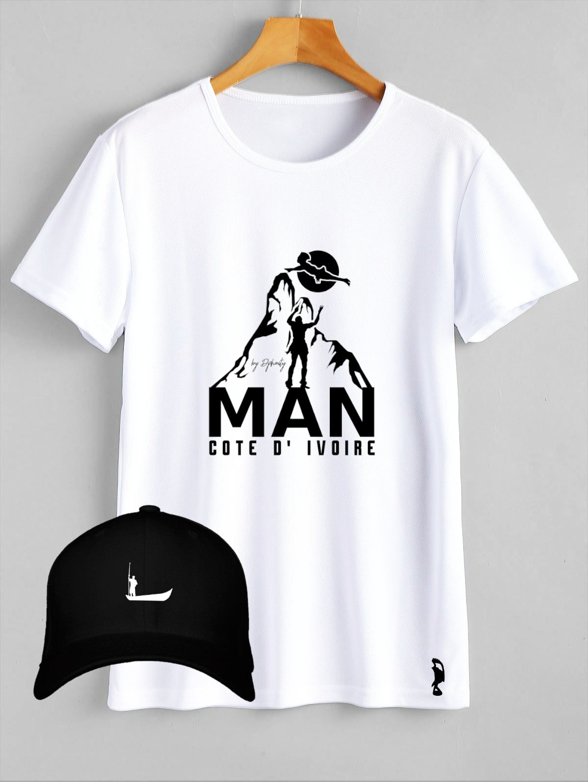 TSHIRT DENT DE MAN BLANC COUTEAUX