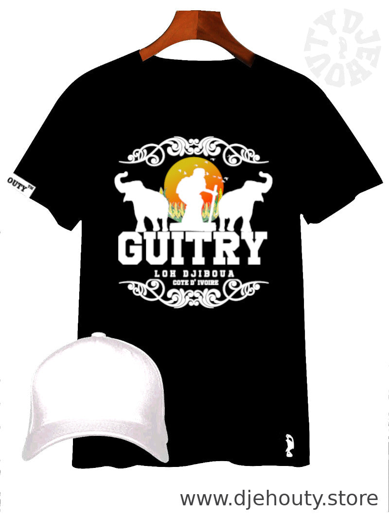 TSHIRT GUITRY STATUE BRAVE FEMME  ELEPHANT