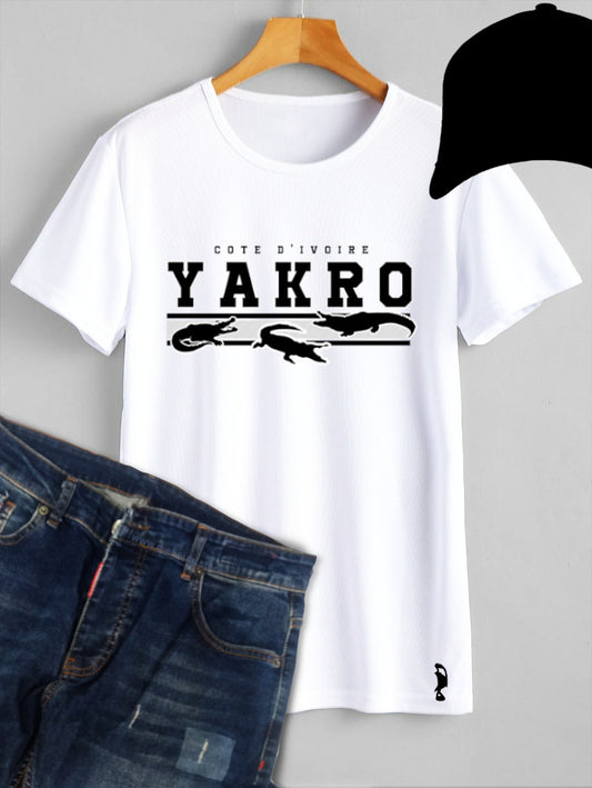 TSHIRT YAMOUSSOUKRO LIGNES CROCODILES