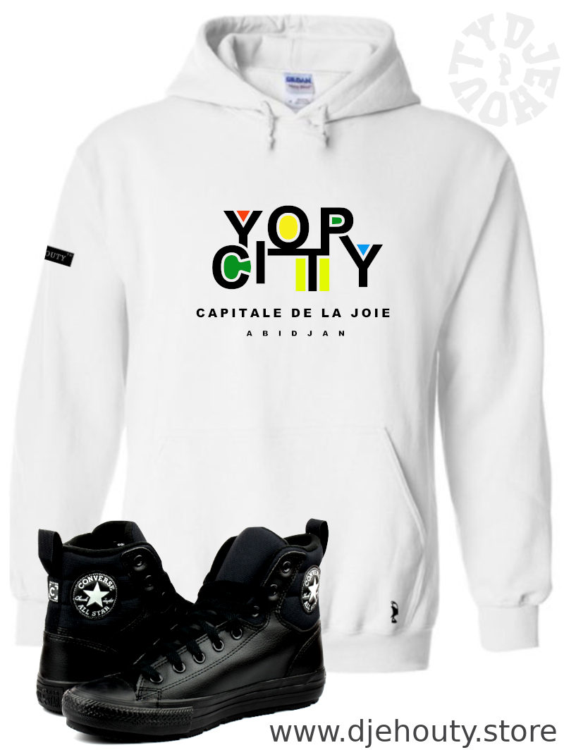 HOODIE  YOPOUGON YOP CITY CAPITALE DE LA JOIE