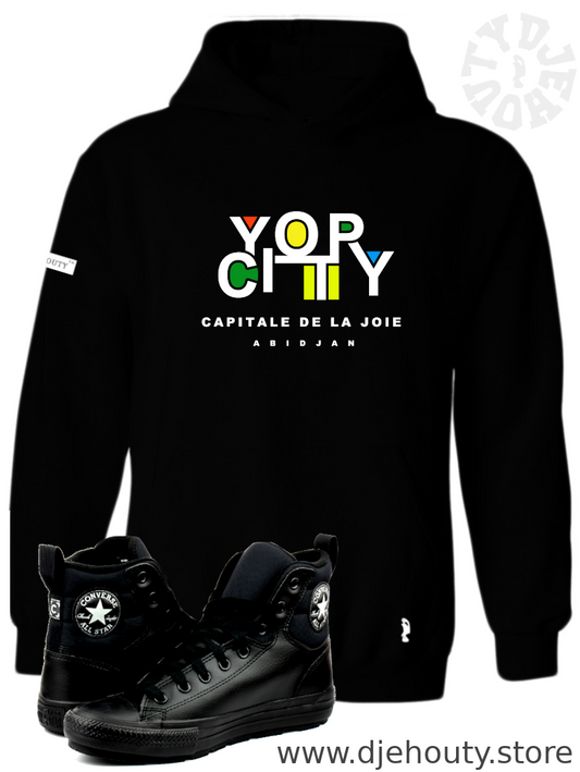 HOODIE  YOPOUGON YOP CITY CAPITALE DE LA JOIE