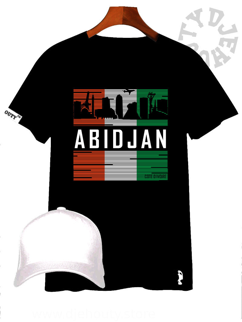 TSHIRT ABIDJAN BUILDINGS LIGNES