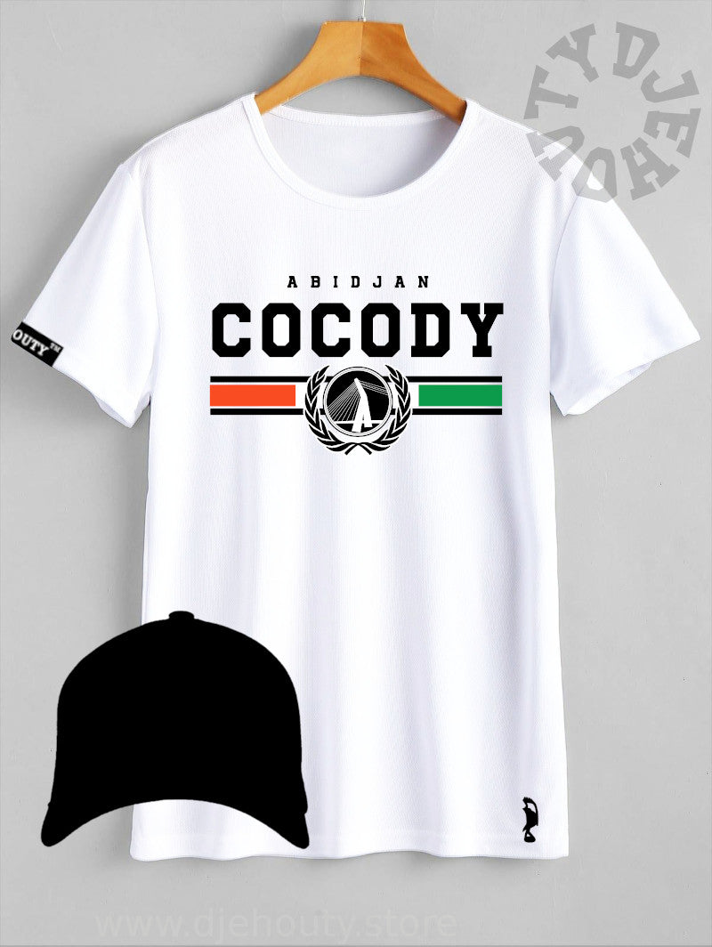 TSHIRT COCODY BANDE TRICOLORE