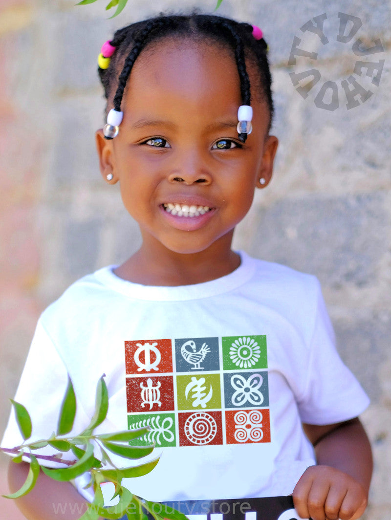 TSHIRT ENFANTS SYMBOLES AKANS ADINGRA
