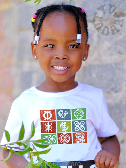 TSHIRT ENFANTS SYMBOLES AKANS ADINGRA