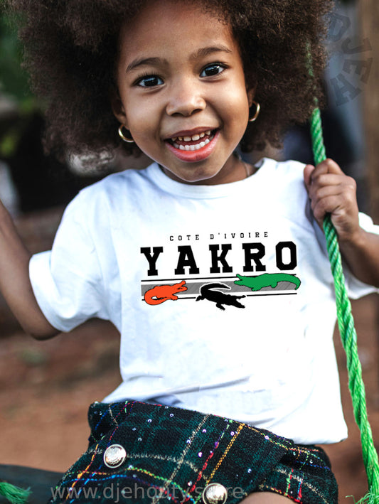 TSHIRT ENFANT TSHIRT YAMOUSSOUKRO CROCODILES