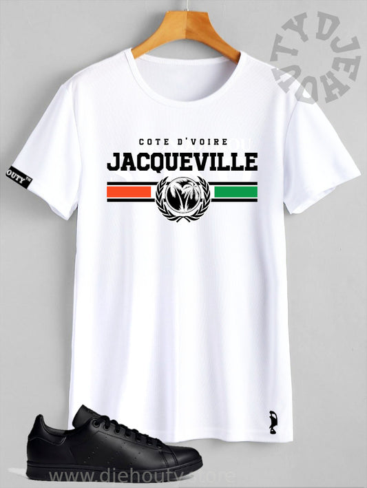 TSHIRT JACQUEVILLE BANDE TRICOLORE