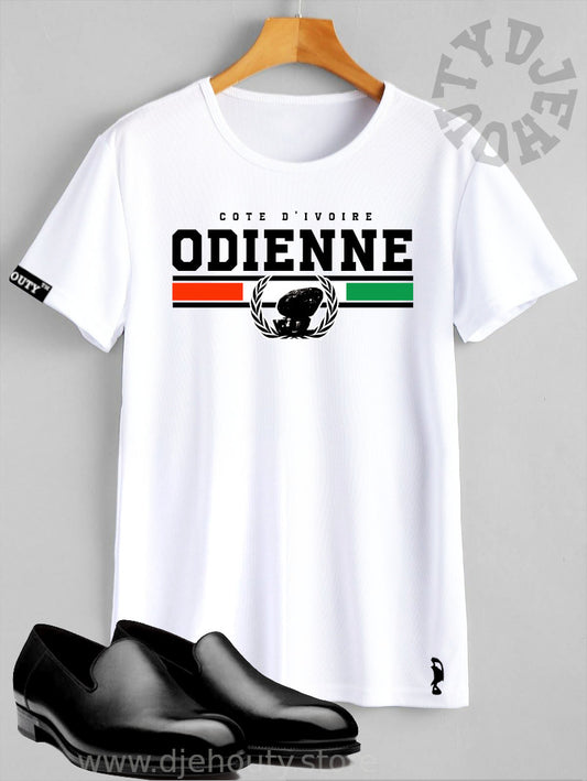 TSHIRT ODIENNE BANDE TRICOLORE