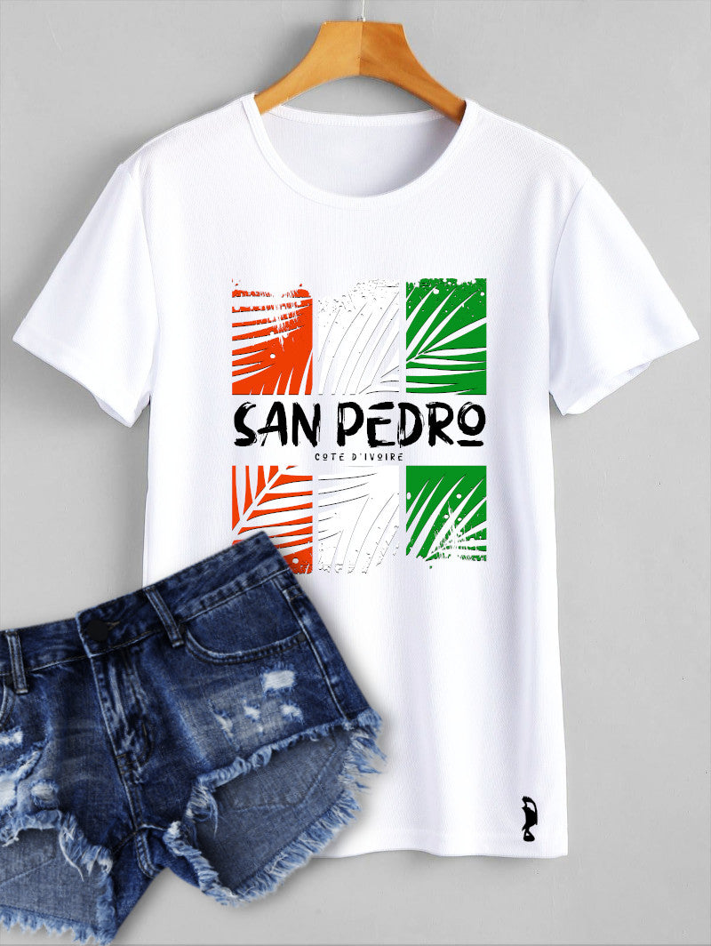 TSHIRT SAN PEDRO FEUILLES DE COCOTIERS