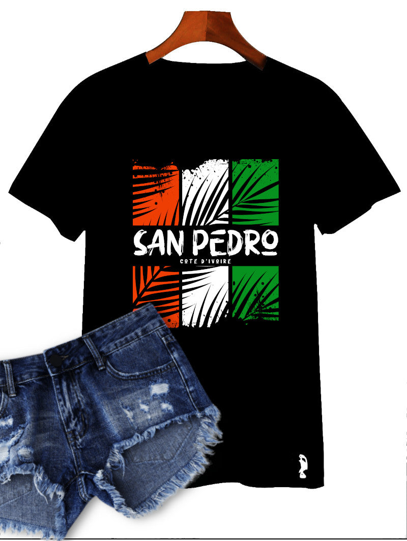 TSHIRT SAN PEDRO FEUILLES DE COCOTIERS