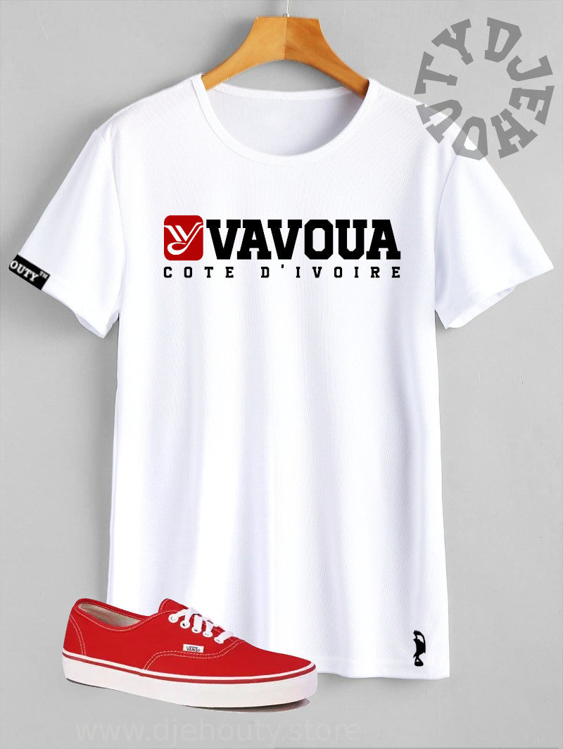 TSHIRT VAVOUA CARRE ROUGE