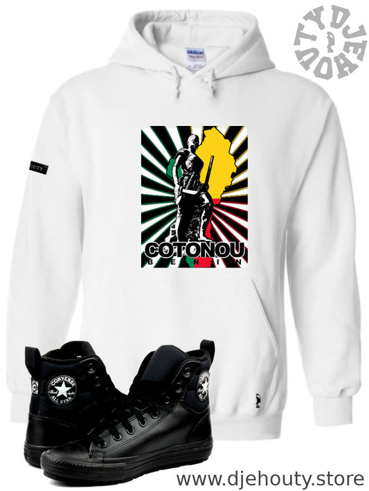 HOODIE AMAZONE BENIN DRAPEAU