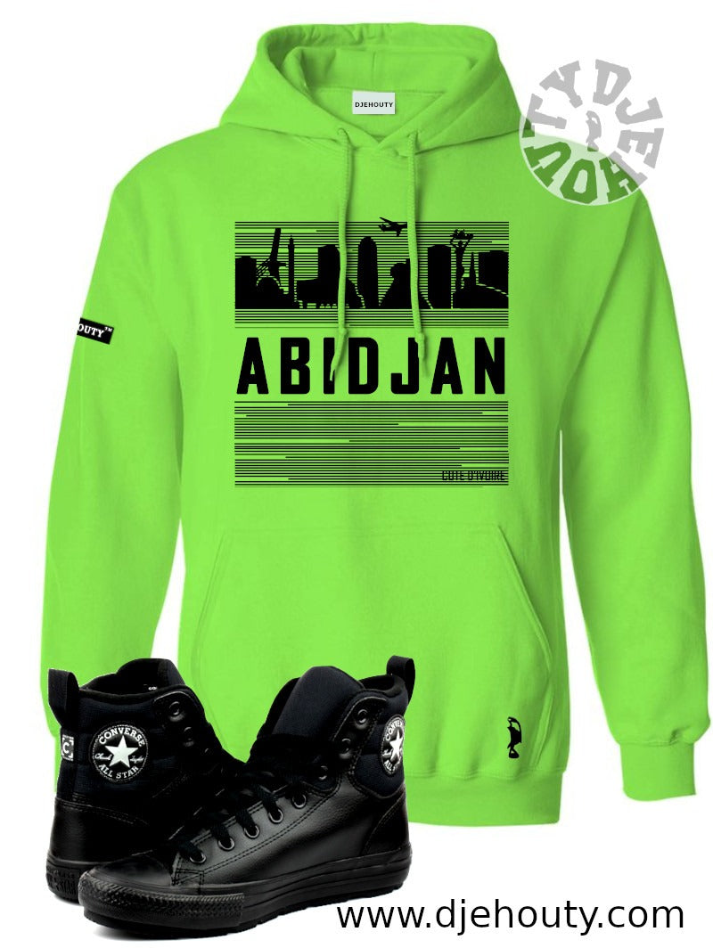 HOODIE ABIDJAN BUILDINGS LIGNES