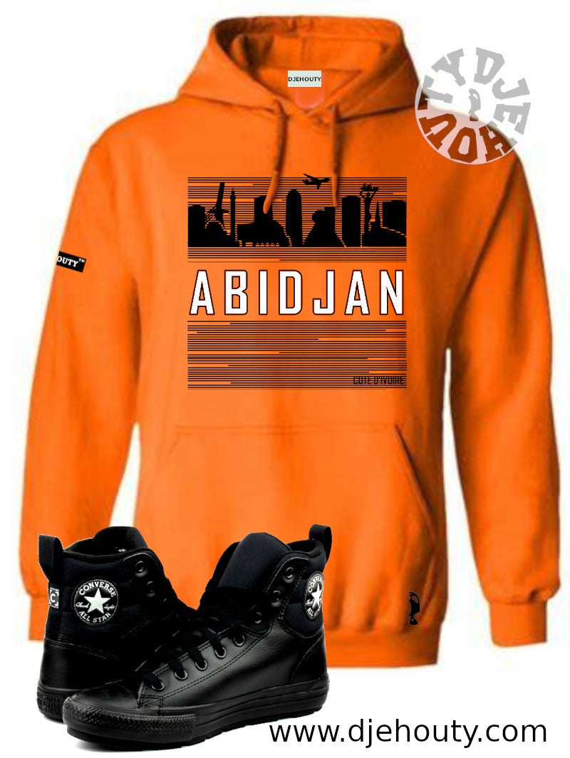 HOODIE ABIDJAN BUILDINGS LIGNES