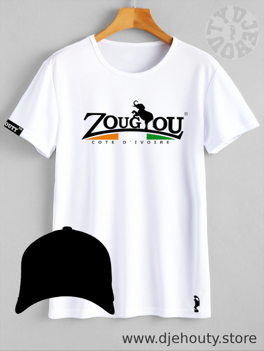 TSHIRT ZOUGLOU ELEPHANT DRAPEAU