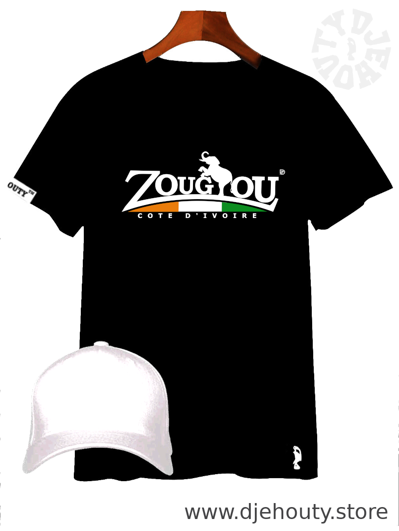 TSHIRT ZOUGLOU ELEPHANT DRAPEAU