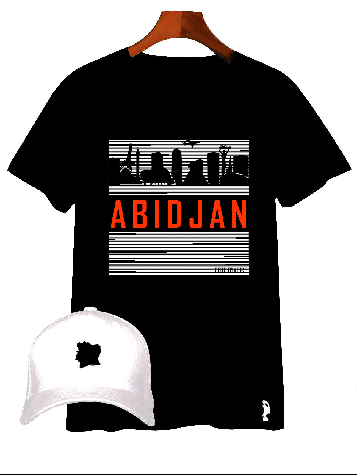 TSHIRT ABIDJAN BUILDINGS LIGNES