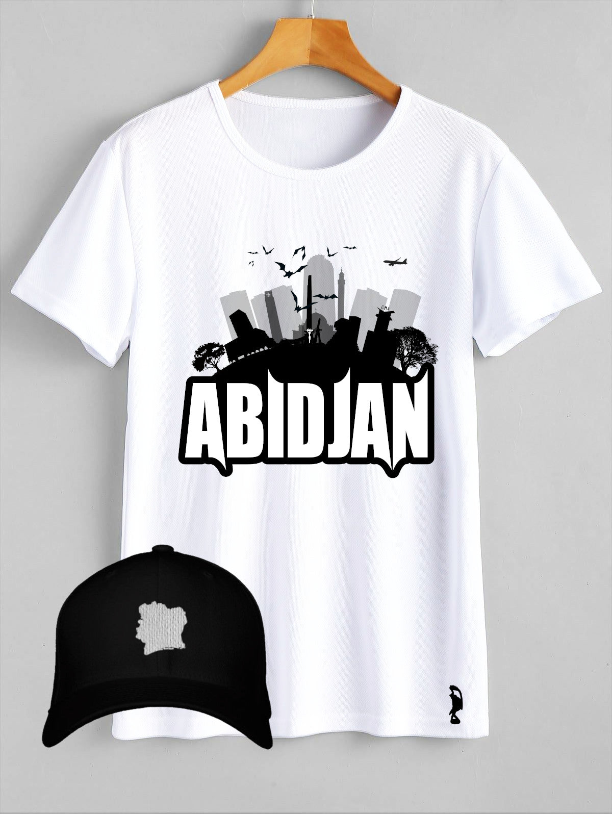 T-SHIRT ABIDJAN IMMEUBLES DEMI CERCLE