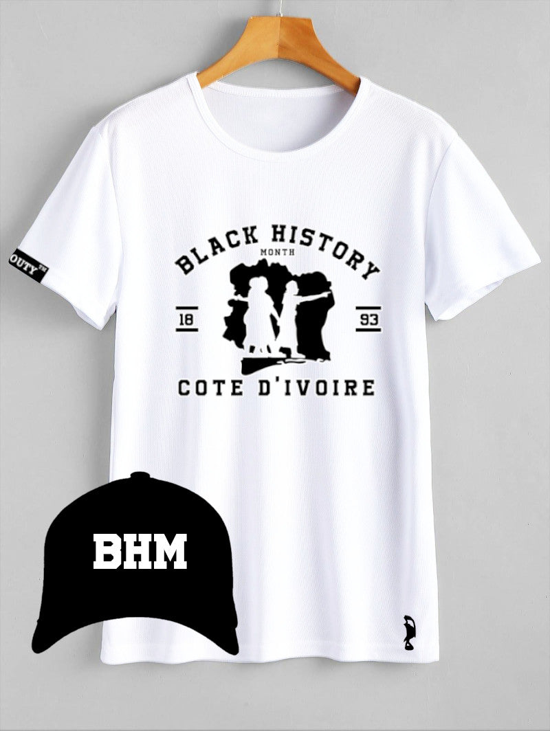 TSHIRT BLACK HISTORY MONTH COTE D'IVOIRE