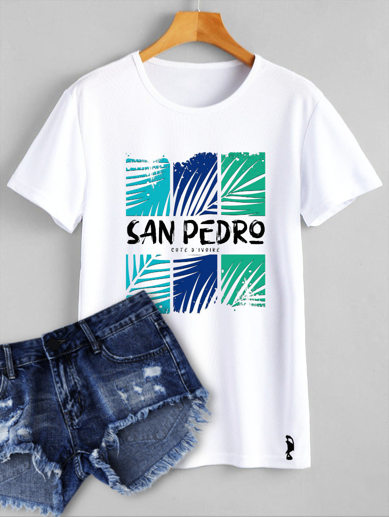 TSHIRT SAN PEDRO FEUILLES DE COCOTIERS