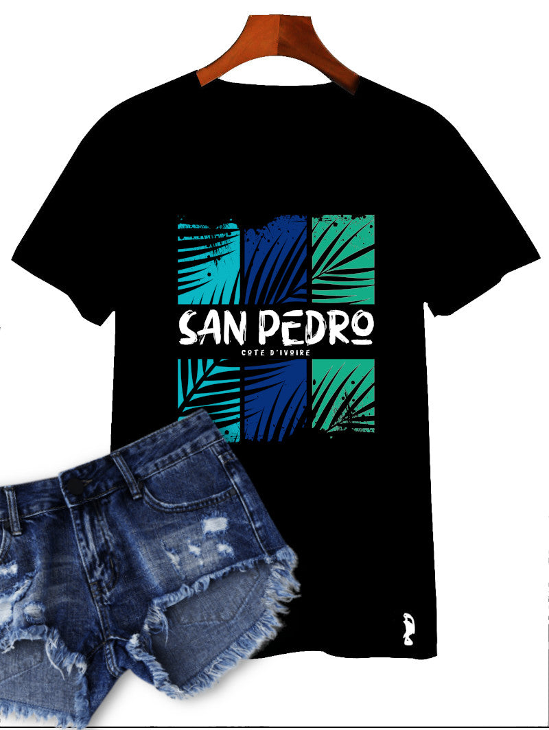 TSHIRT SAN PEDRO FEUILLES DE COCOTIERS