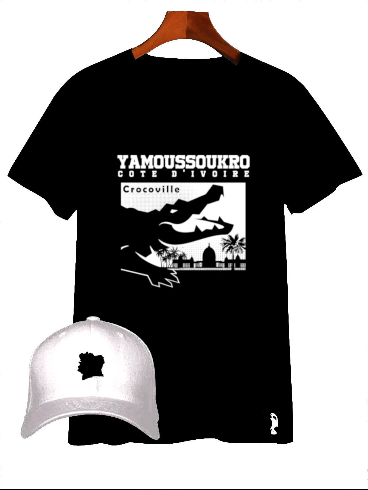 TSHIRT YAMOUSSOUKRO "CROCOVILLE"